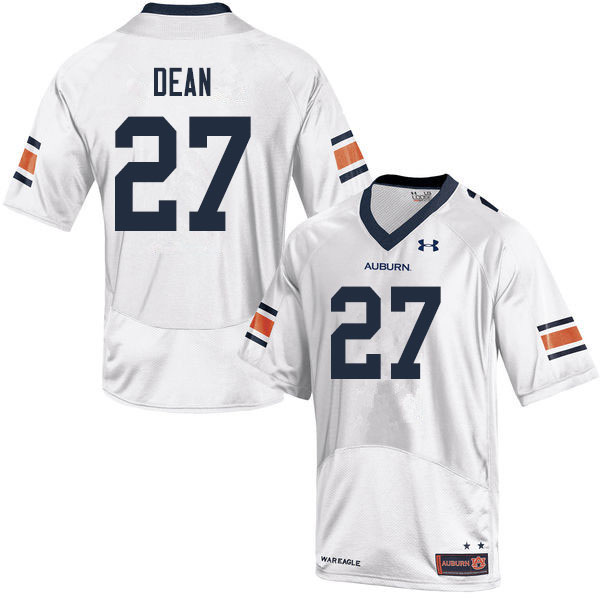 Auburn Tigers Men's Tanner Dean #27 White Under Armour Stitched College 2019 NCAA Authentic Football Jersey DKB0874WL